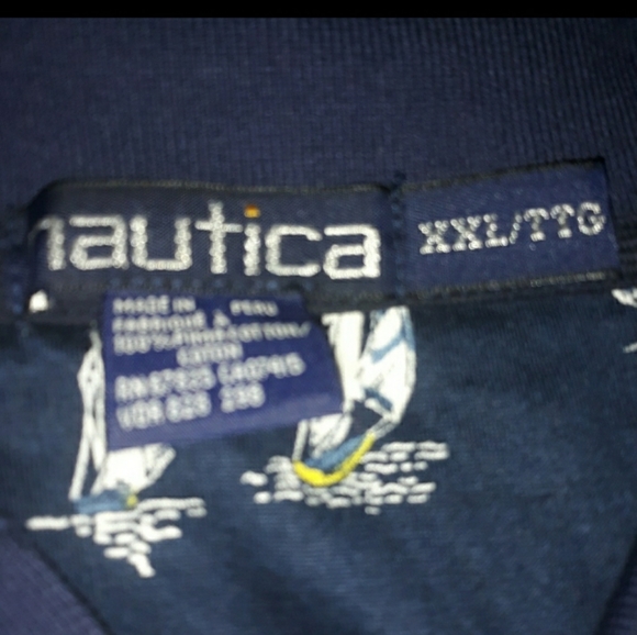 Vtg Nautica 90s Sailboat Polo Shirt Sz XXL - Picture 5 of 5
